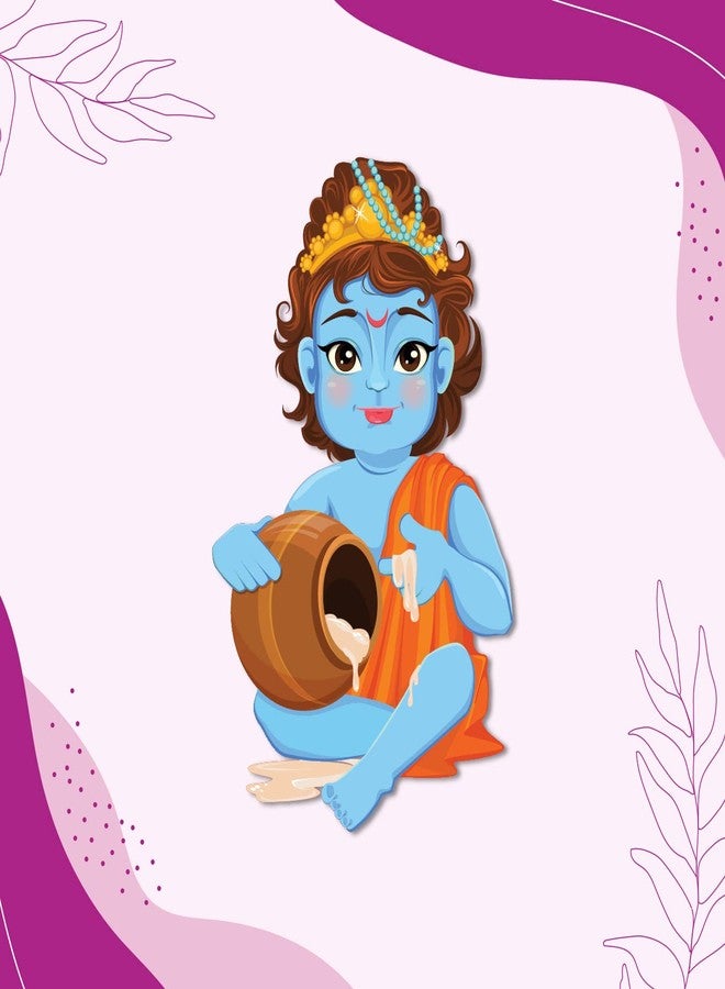 Bhai Please Lord Krishna Wooden Fridge Magnet (Pack of 1) Hindu God, Spiritual, Divine, Devotional Gift and Decorations - Image 5